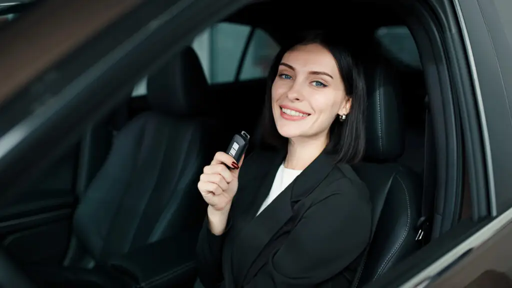Leaseauto vrouwelijke berijder