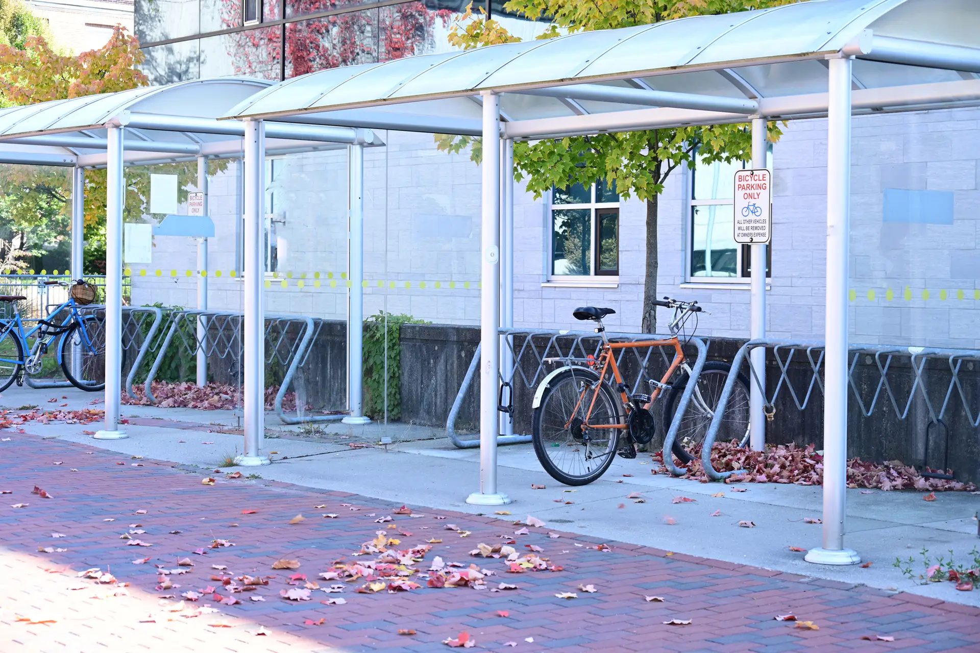 Lege fietsenstalling